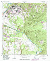 Fort Benning 1955 topographic map thumbnail