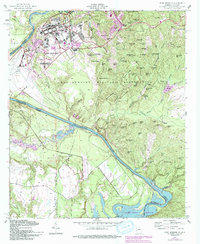 Fort Benning 1955 topographic map thumbnail