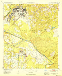 Fort Benning 1950 topographic map thumbnail