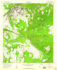 Fort Benning 1955 topographic map thumbnail