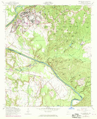 Fort Benning 1955 topographic map thumbnail