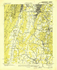 Fort Oglethorpe 1936 topographic map thumbnail