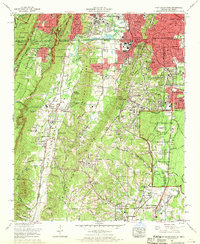 Fort Oglethorpe 1969 topographic map thumbnail