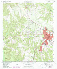 Fort Valley West 1973 topographic map thumbnail