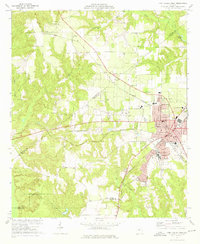 Fort Valley West 1973 topographic map preview