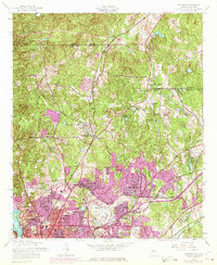 Fortson 1955 topographic map preview