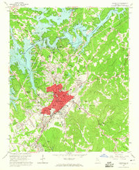 Gainesville 1964 topographic map thumbnail