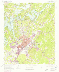 Gainesville 1964 topographic map thumbnail