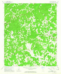 Gillsville 1964 topographic map thumbnail