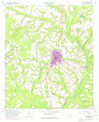 Glennville 1958 topographic map thumbnail