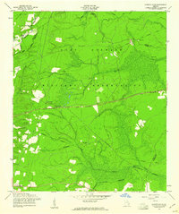 Glennville NE 1958 topographic map thumbnail
