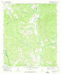 Greshamville 1972 topographic map thumbnail