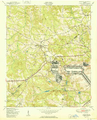 Grovetown 1950 topographic map thumbnail
