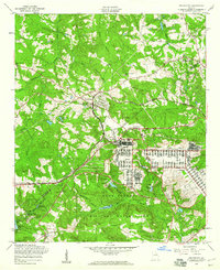 Grovetown 1957 topographic map thumbnail