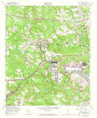 Grovetown 1957 topographic map thumbnail