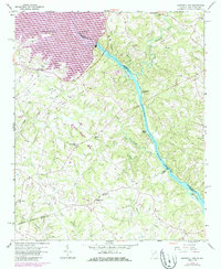 Hartwell Dam 1959 topographic map thumbnail