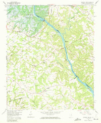 Hartwell Dam 1959 topographic map thumbnail