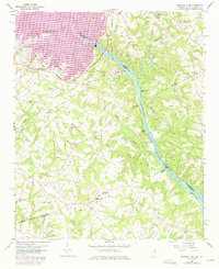 Hartwell Dam 1959 topographic map thumbnail