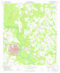Hawkinsville 1973 topographic map thumbnail