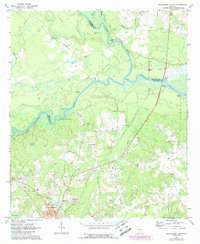 Hazlehurst North 1971 topographic map thumbnail