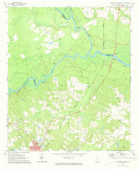 Hazlehurst North 1971 topographic map thumbnail
