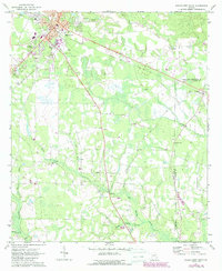 Hazlehurst South 1971 topographic map thumbnail