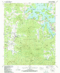 Hiawassee 1988 topographic map thumbnail