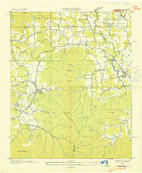 Hiawassee 1935 topographic map thumbnail