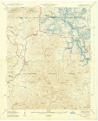 Hiawassee 1942 topographic map thumbnail