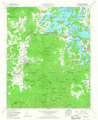 Hiawassee 1966 topographic map thumbnail