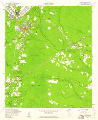 Hinesville 1958 topographic map thumbnail