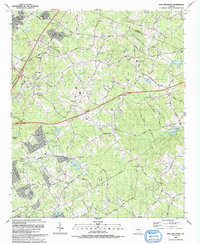 Hog Mountain 1992 topographic map thumbnail