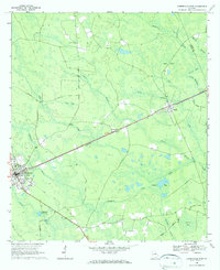 Homerville East 1968 topographic map thumbnail