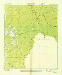Jacks Gap 1935 topographic map thumbnail