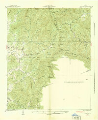 Jacks Gap 1938 topographic map thumbnail