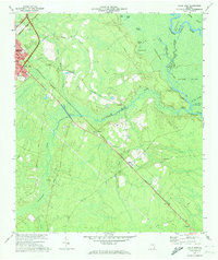 Jesup East 1970 topographic map thumbnail