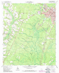 Jesup West 1970 topographic map thumbnail