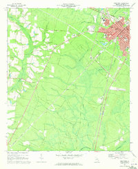 Jesup West 1970 topographic map thumbnail