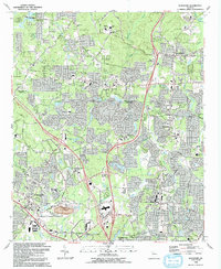 Kennesaw 1992 topographic map thumbnail