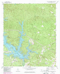 Lake Sinclair East 1972 topographic map thumbnail