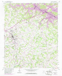 Lavonia 1985 topographic map thumbnail