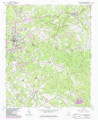 Lawrenceville 1964 topographic map thumbnail