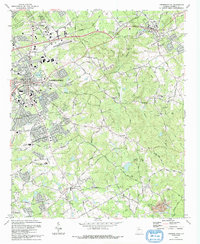 Lawrenceville 1992 topographic map thumbnail