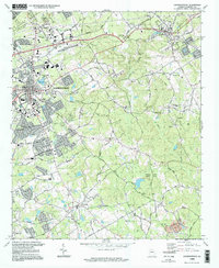 Lawrenceville 1998 topographic map thumbnail