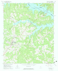 Lincolnton 1964 topographic map thumbnail