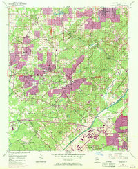 Mableton 1954 topographic map thumbnail