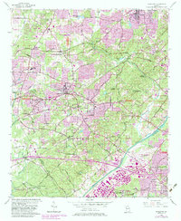 Mableton 1954 topographic map thumbnail