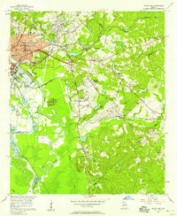Macon East 1956 topographic map thumbnail