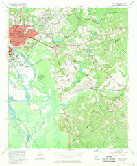 Macon East 1956 topographic map thumbnail