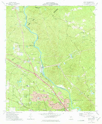 Macon NW 1973 topographic map thumbnail